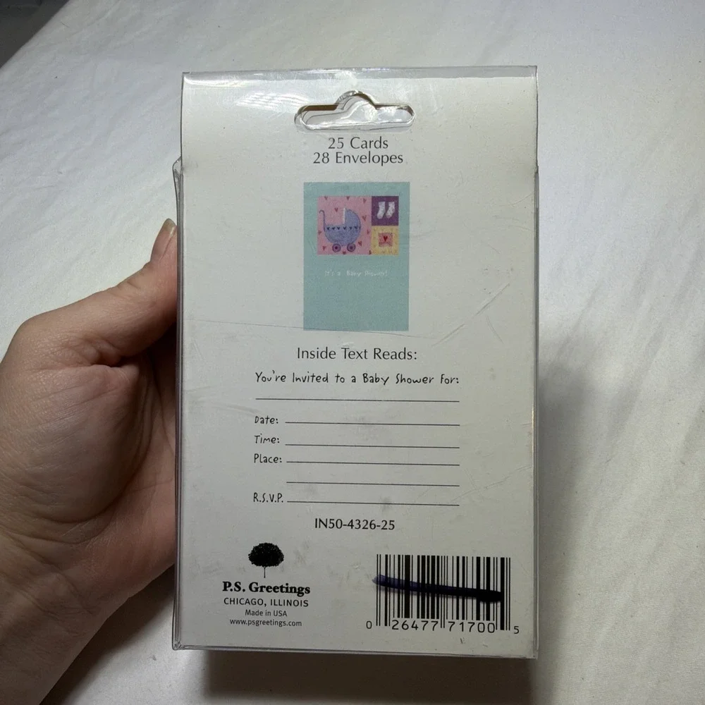 25 IT'S A BABY SHOWER! INVITATIONS Card Invites Party Supplies Notes Fill-In NEW